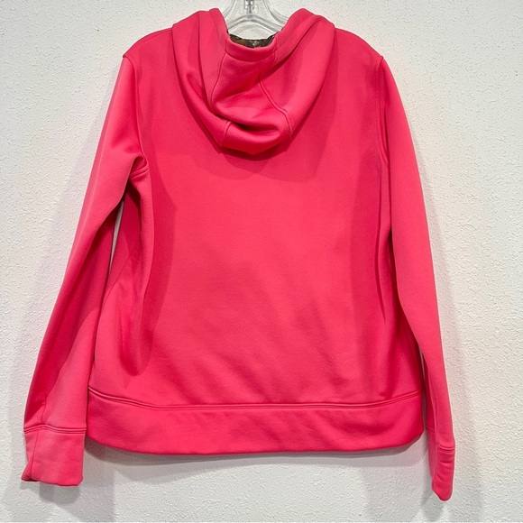 Under Armour Womens Pink and Green Long Sleeve Hoodie Size XL - Picture 3 of 5